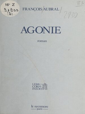 cover image of Agonie
